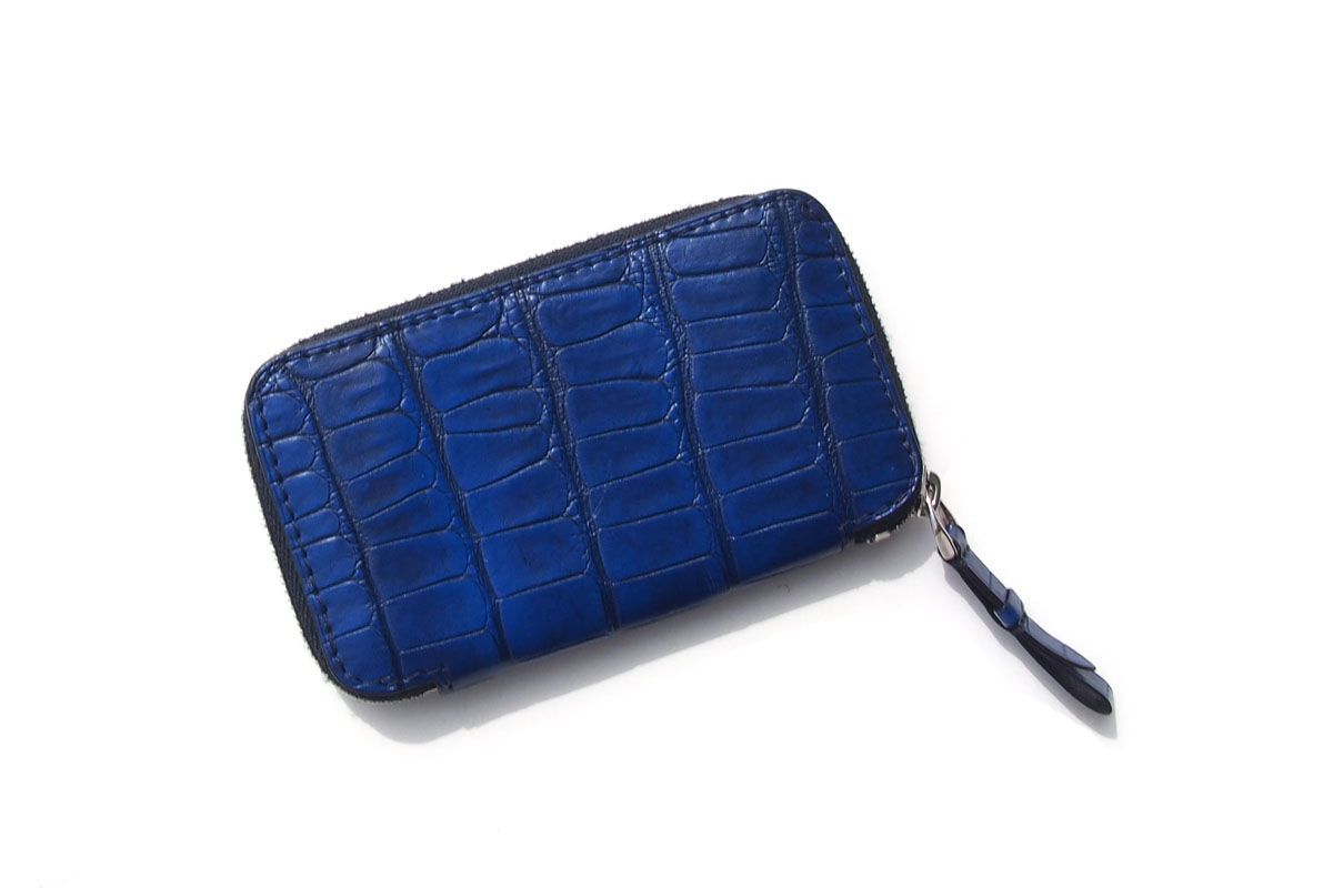 ｜ ｜ジャンルソー｜JEAN ROUSSEAU｜コインケース｜アリゲーター｜ブルー