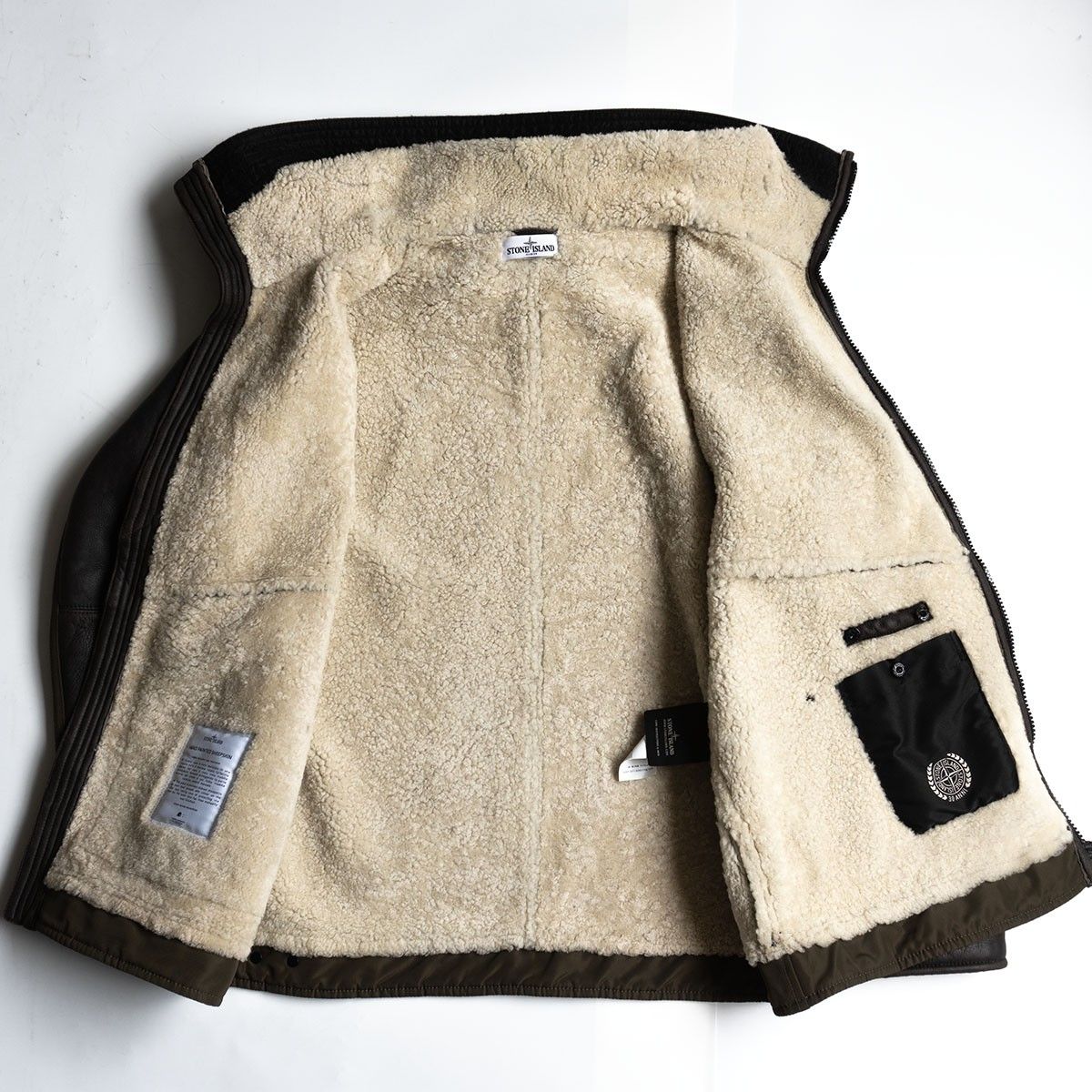 【希少】90s Stone  ジャケット 2012AW/30th Anniversary】STONE ISLAND【Hand Painted Sheepskin