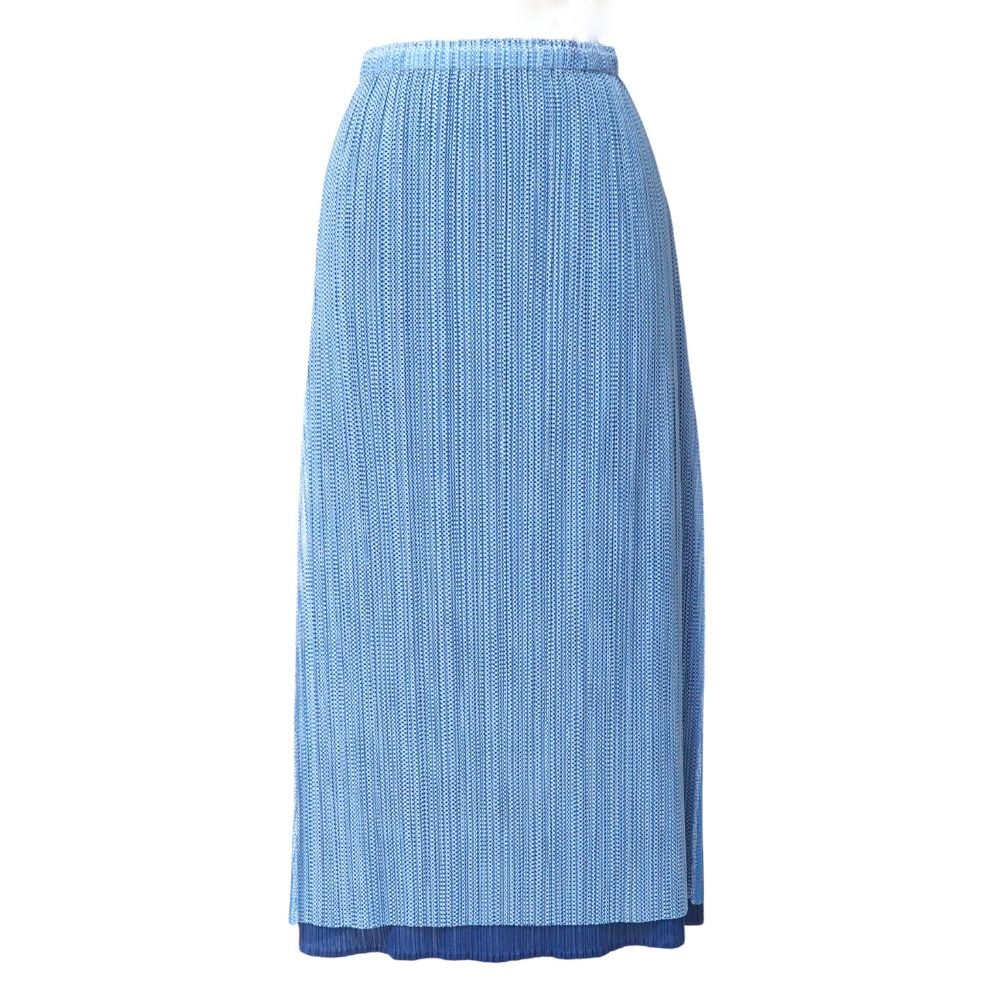 PLEATS PLEASE ISSEY MIYAKE プリーツプリーズ イッセイミヤケ スカート サイズ3 メッシュ プリーツ レイヤード ミモレ ブランド古着 20250612|RA5124