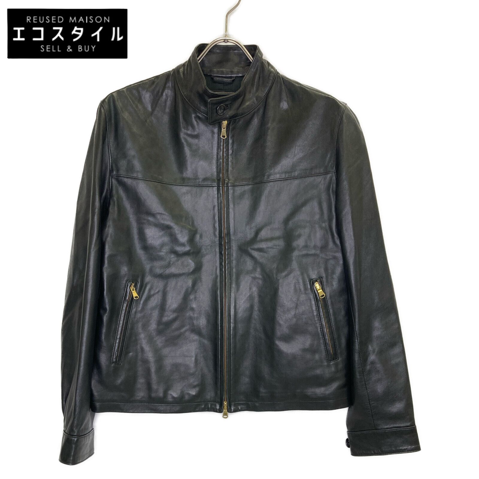 CINQUANTA チンクアンタ ラムレザーシングルライダース46