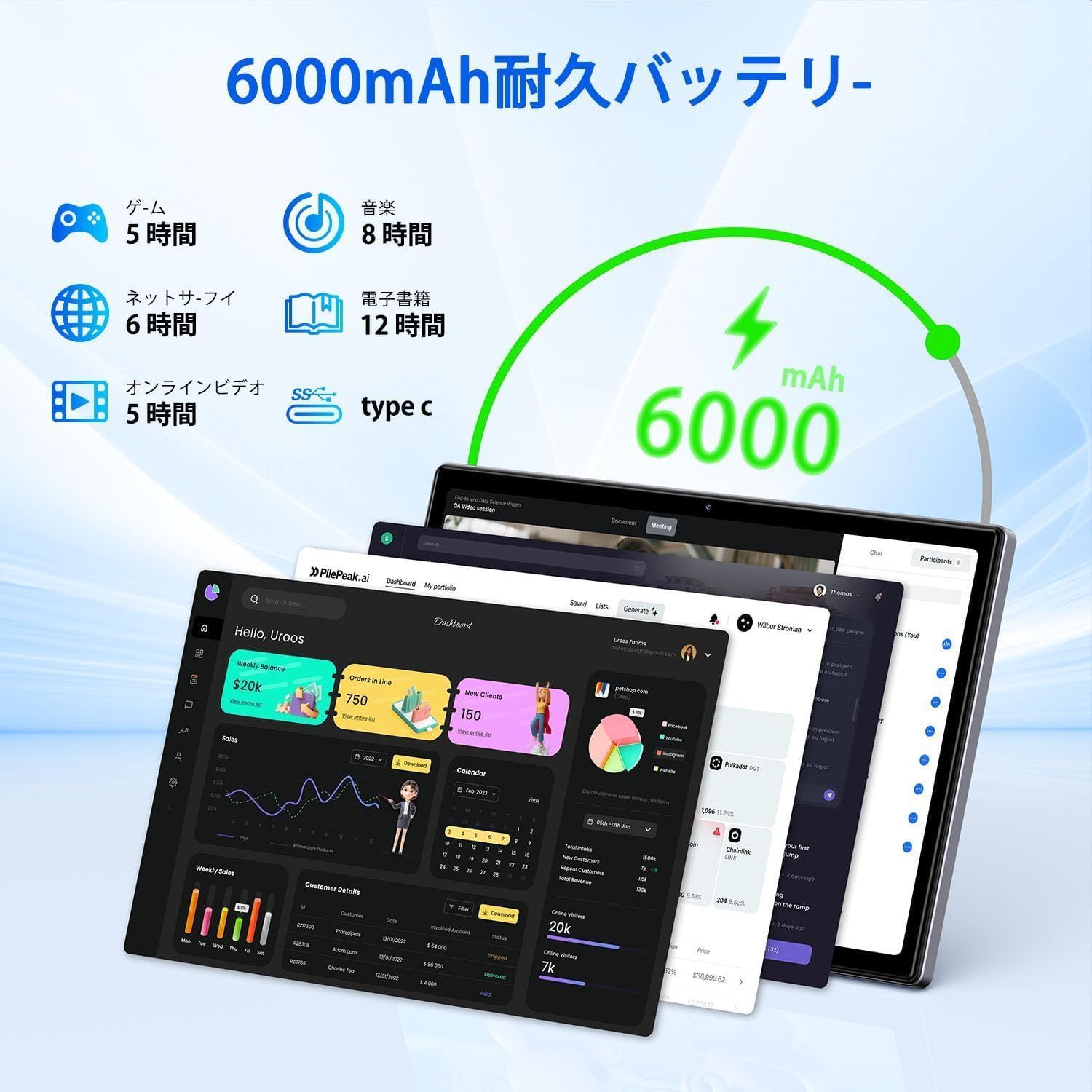 タブレット 10インチ