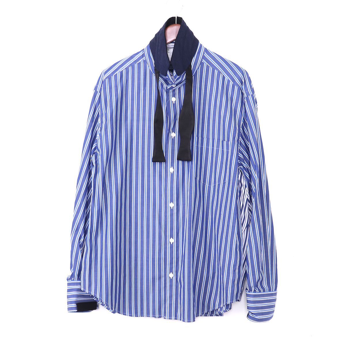 sacai 20ss ドッキングストライプシャツ