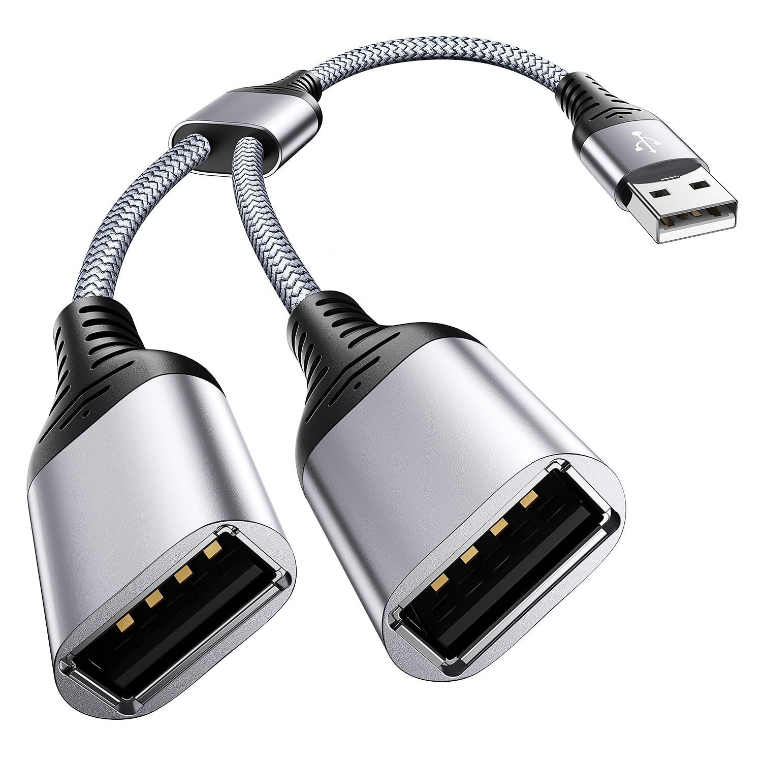 USB スプリッタ、 ANDTOBO USB 2.0 A オス - 2 デュアル USB メス