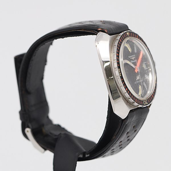 デッドストック級 ロンジン ウルトラクロン ダイバー 黒文字盤 AT/自動  