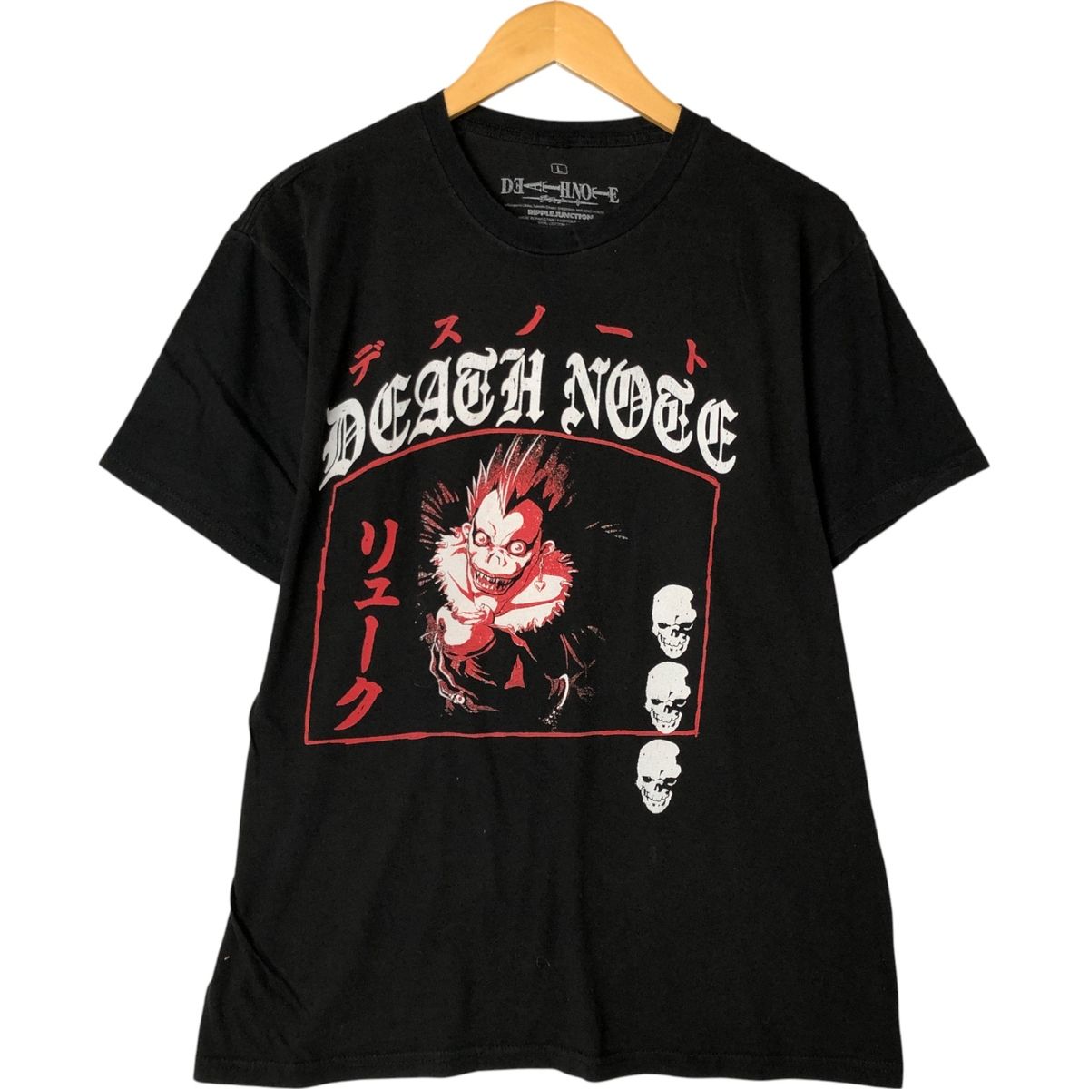 古着 DEATH NOTE デスノート L エル アニメ キャラクタープリントT 