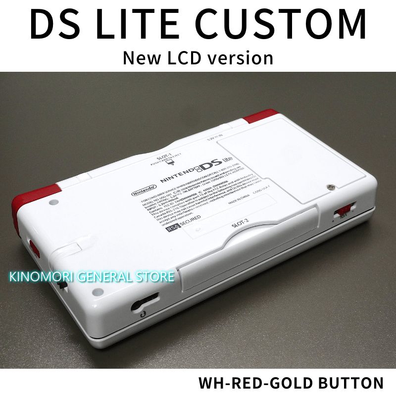 DS LITE CUSTOM WH-RED-GOLD BUTTON OCU - メルカリ