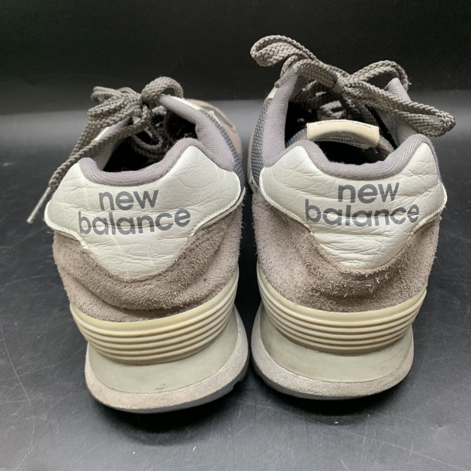 N374　New Balance ニューバランス ML574ESN スエード メッシュ スニーカー size27cm/グレー メンズシューズ　靴 N374 New Balance ニューバランス ML574ESN スエード メッシュ