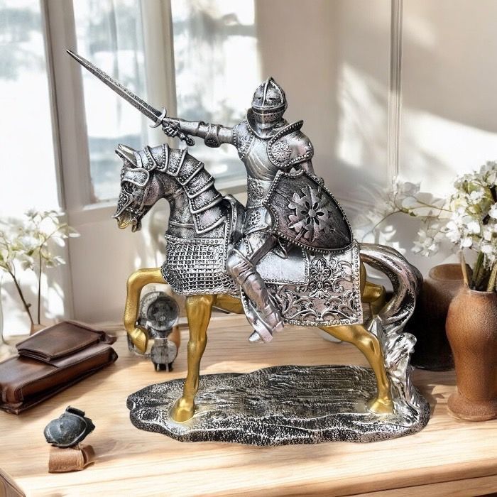 馬上のナイト 騎士 甲冑 鎧 オブジェ 装飾品 インテリア雑貨