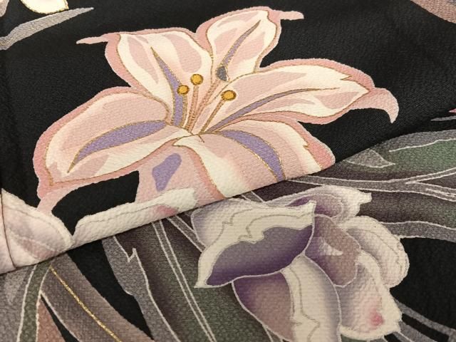 平和屋着物○豪華振袖 刺繍 草花文 金糸 金彩 ロング丈 正絹 逸品