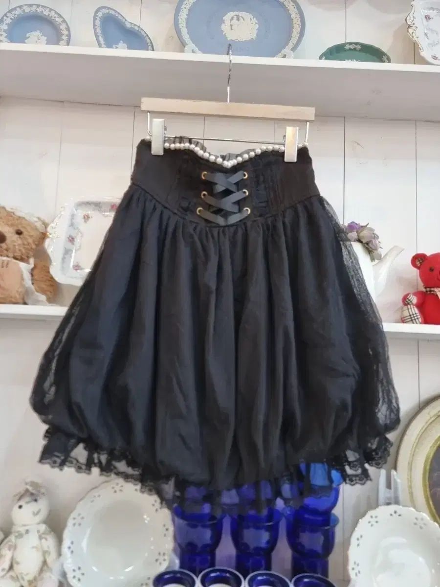 リズリサ LIZ LISA パール コルセット キュロット スカート