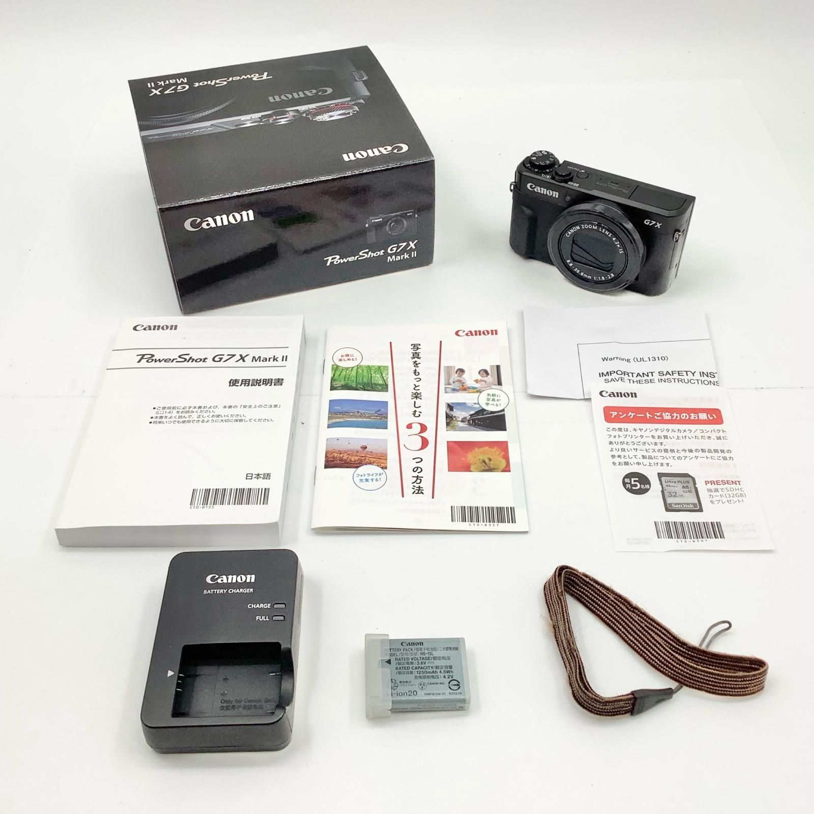 返品保証・動作確認済】Canon PowerShot G7 X