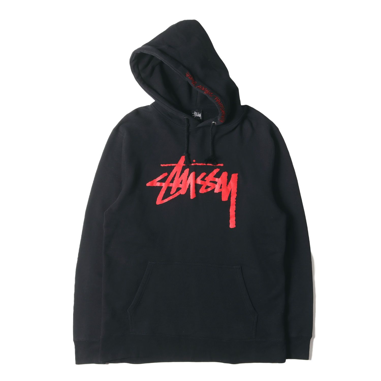 ステューシー Stussy XL プルオーバーパーカー ブラック STUSSY
