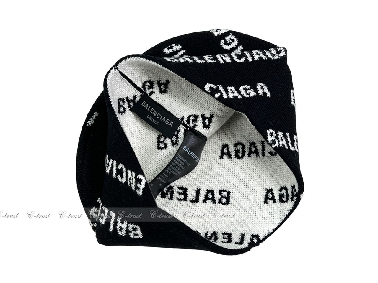 [BALENCIAGA] ロゴ ビーニー ☆送料込☆ BALENCIAGA｜BEANIES (767832 4D8B0 1077) (BALENCIAGA/ニット