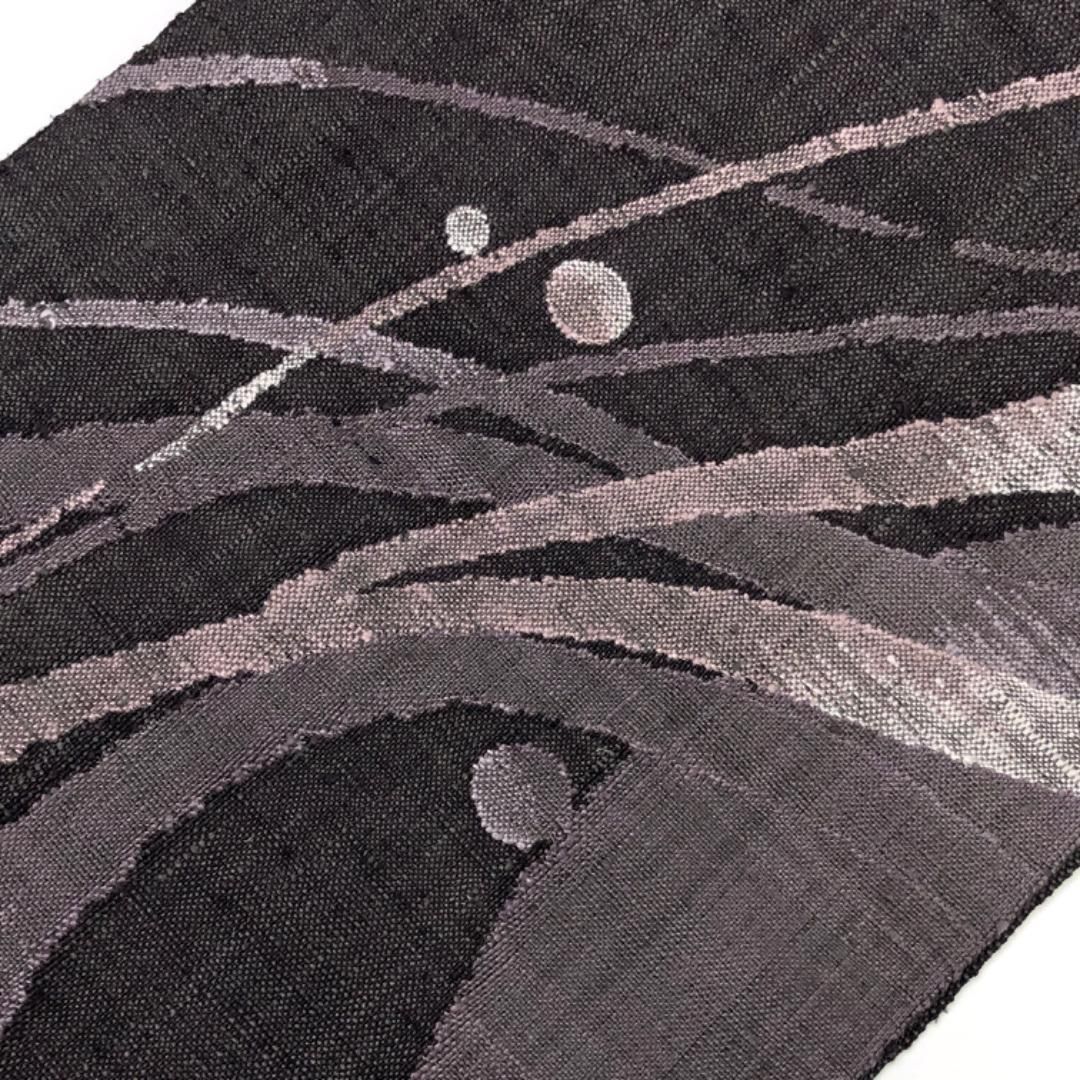 名古屋帯 真綿紬 抽象模様 今鶴色 O-5586 - メルカリ