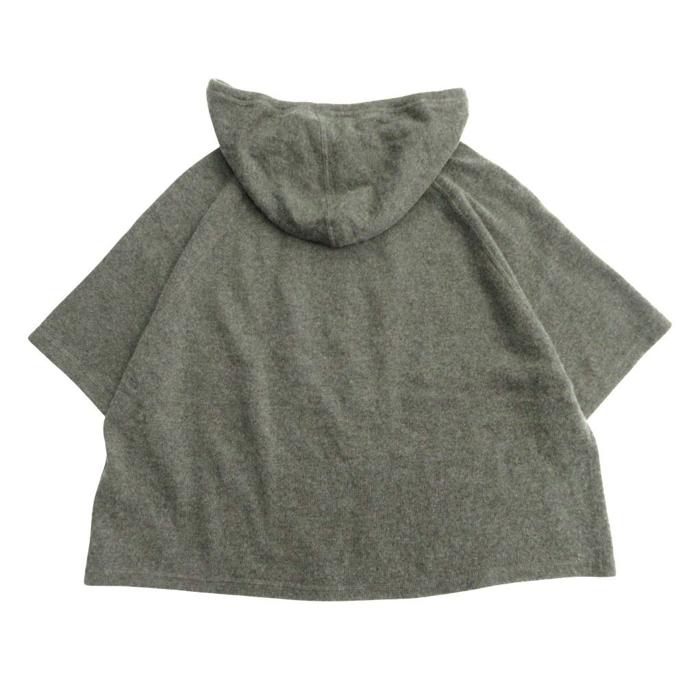 allude アリュード カシミヤ ニット プルオーバー フーディー パーカー セーター ラグランスリーブ カットソー カーキ レディース 古着