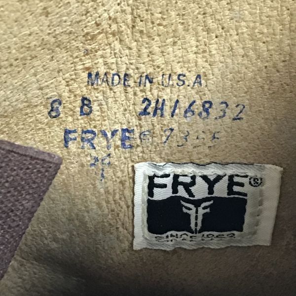 80s-90s/Made in USA☆FRYE/フライ【8B/24.0-25.0/茶/BROWN】本革