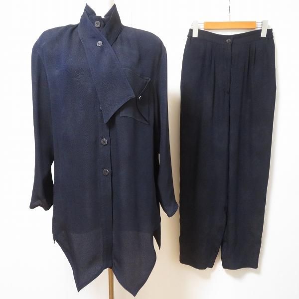 【EIKO KONDO E-clat】ネイビーブルー チュニック　サイズ42 apc イークラット E-clat エイココンドウ EIKO KONDO セットアップ