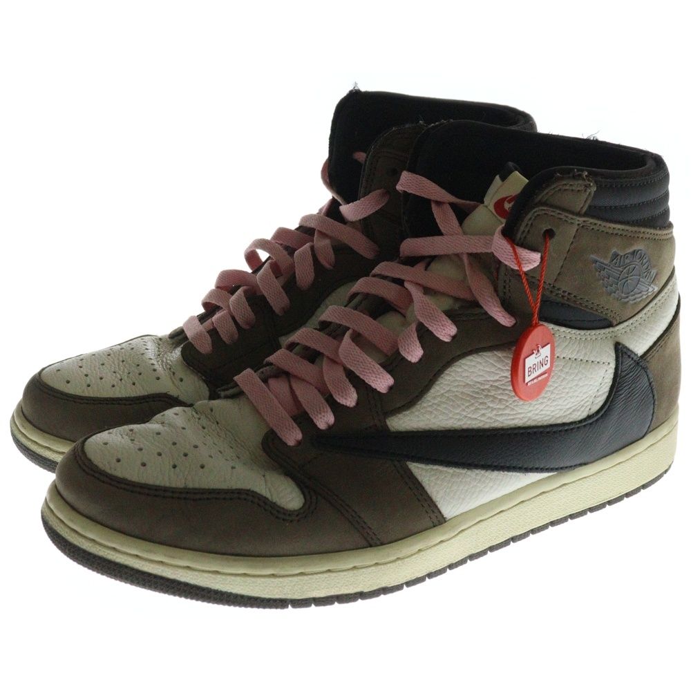 【新品】トラヴィススコット　AJ1 ブラウン　28.5 10.5 NIKE ナイキ ×TRAVIS SCOTT AIR JORDAN 1 トラヴィススコット