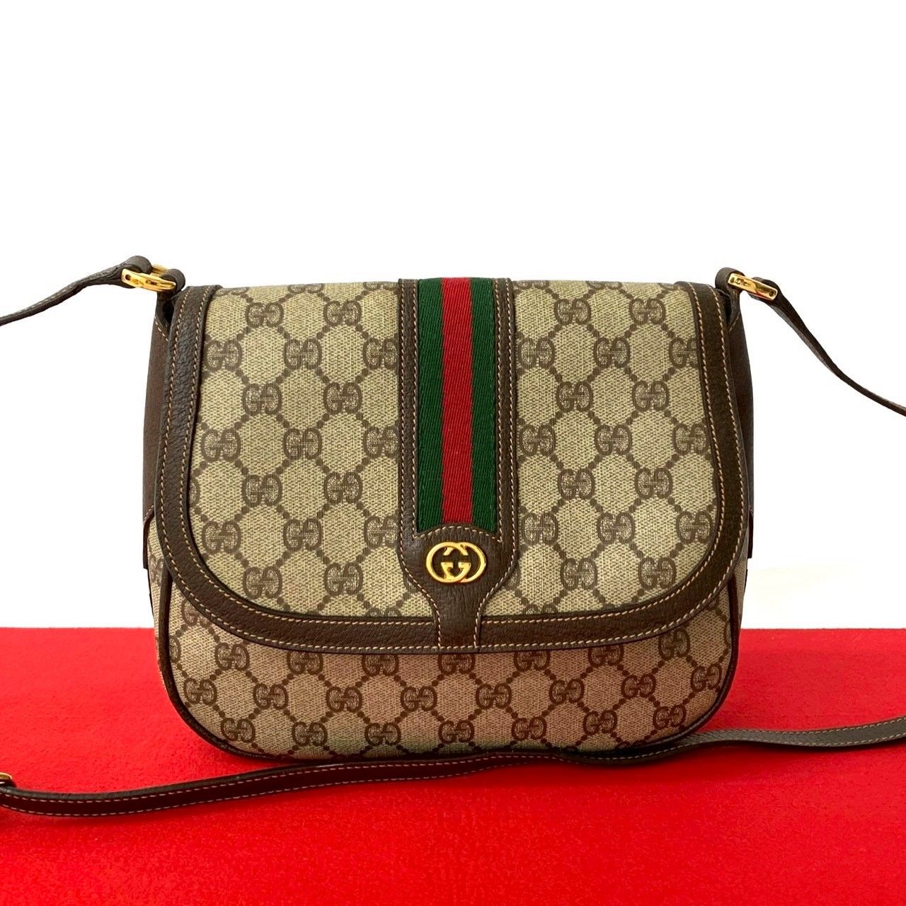 ほぼ未使用 GUCCI グッチ オールドグッチ ヴィンテージ シェリー