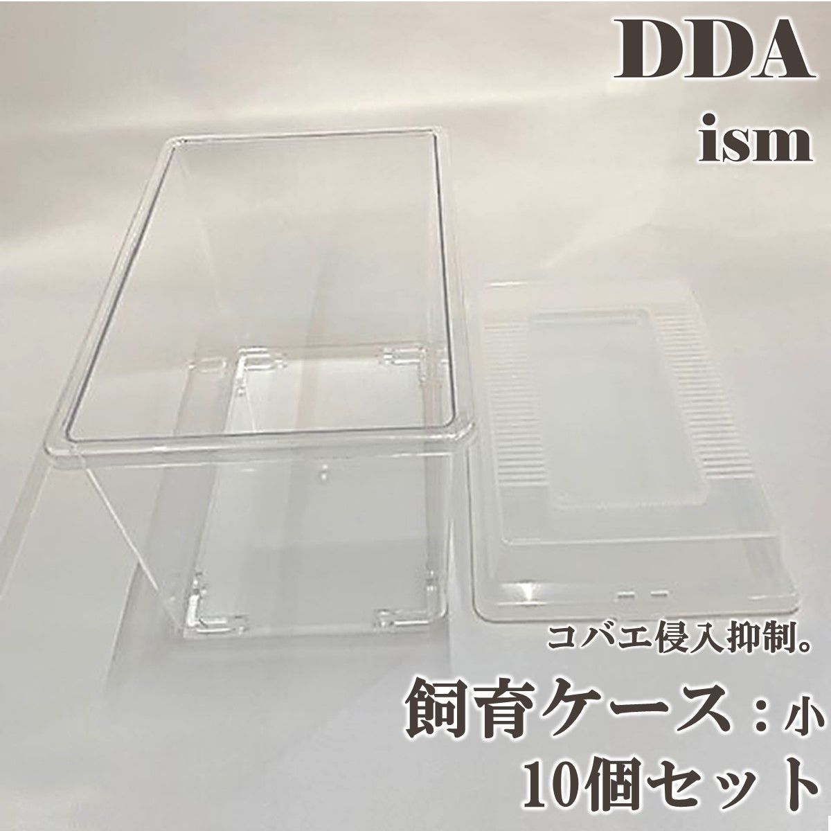 【DDA】コバエ侵入抑制 飼育ケース(小) 10個セット dda クワガタ カブトムシ 飼育 ケース