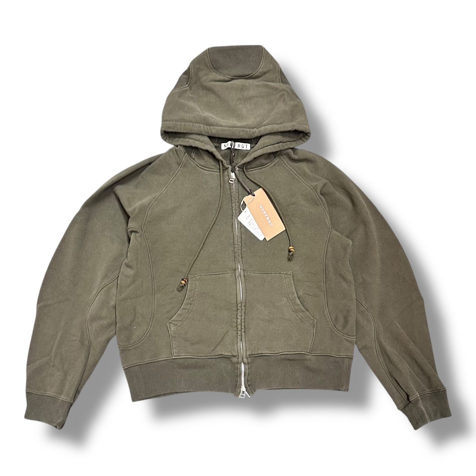 参考上代44000円 未使用品 NVRFRGT 24AW PANELLED ZIP UP HOODIE