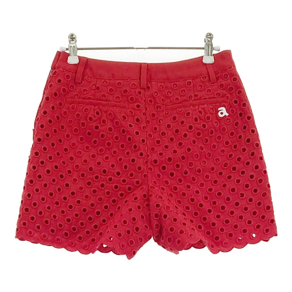 サイズ：36 ARCHIVIO アルチビオ メッシュショートパンツ レッド
