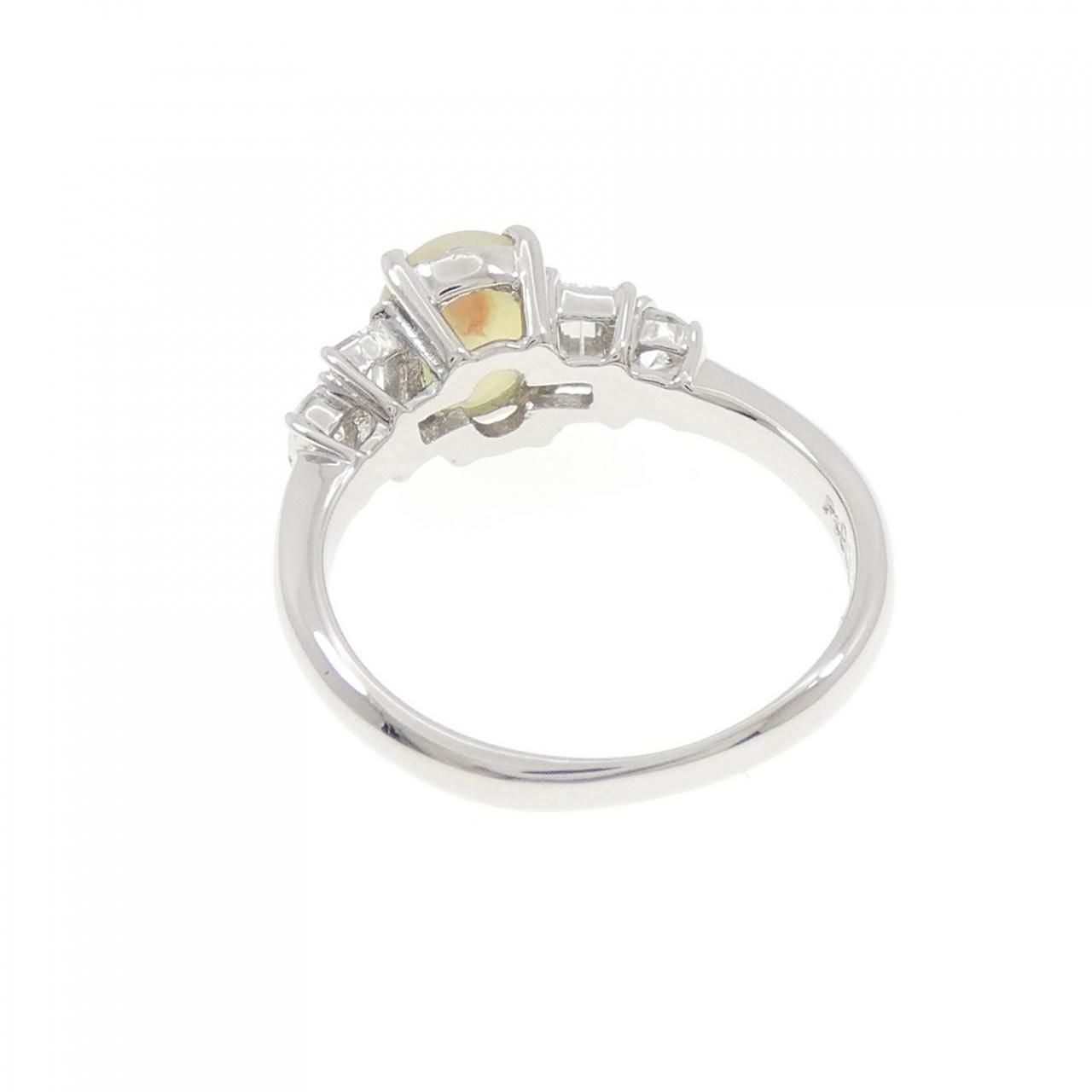 PT900 クリソベリルキャッツアイ リング 1.34CT クリソベリル キャッツアイ