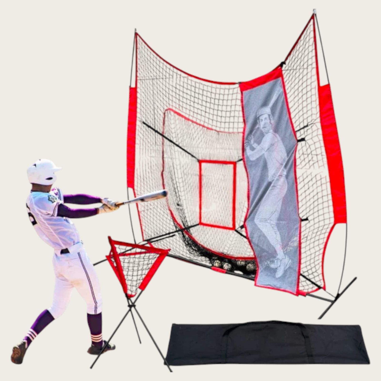 2667 野球 バッティング ピッチング 練習 ネット 軟式 硬式