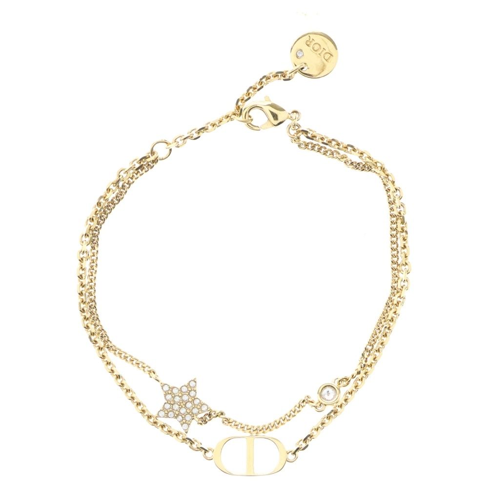 Christian Dior (クリスチャンディオール) CDロゴ ラインストーン