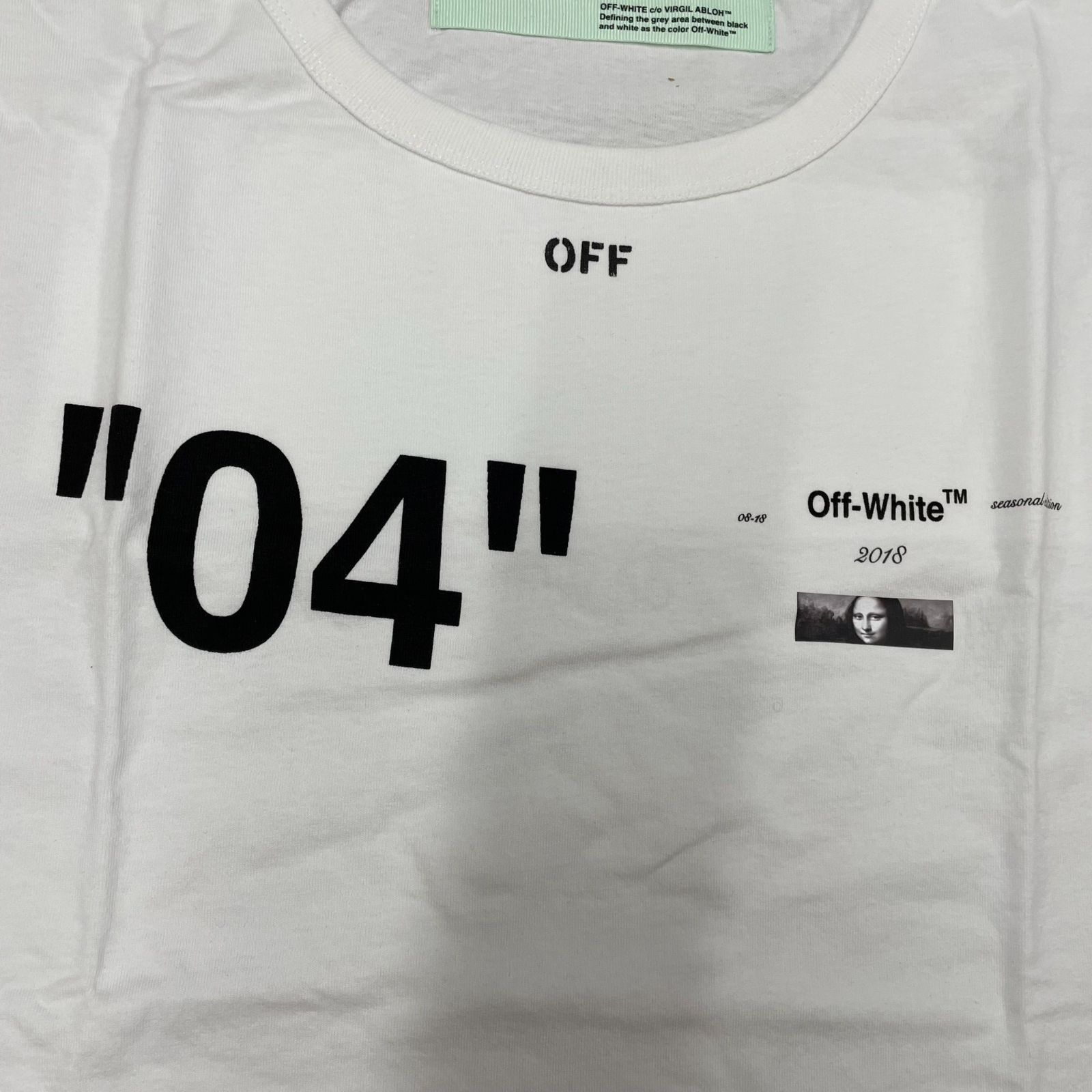 Off-White 04 MONALISA Tee XLサイズ オフホワイト モナリザ Tシャツ 