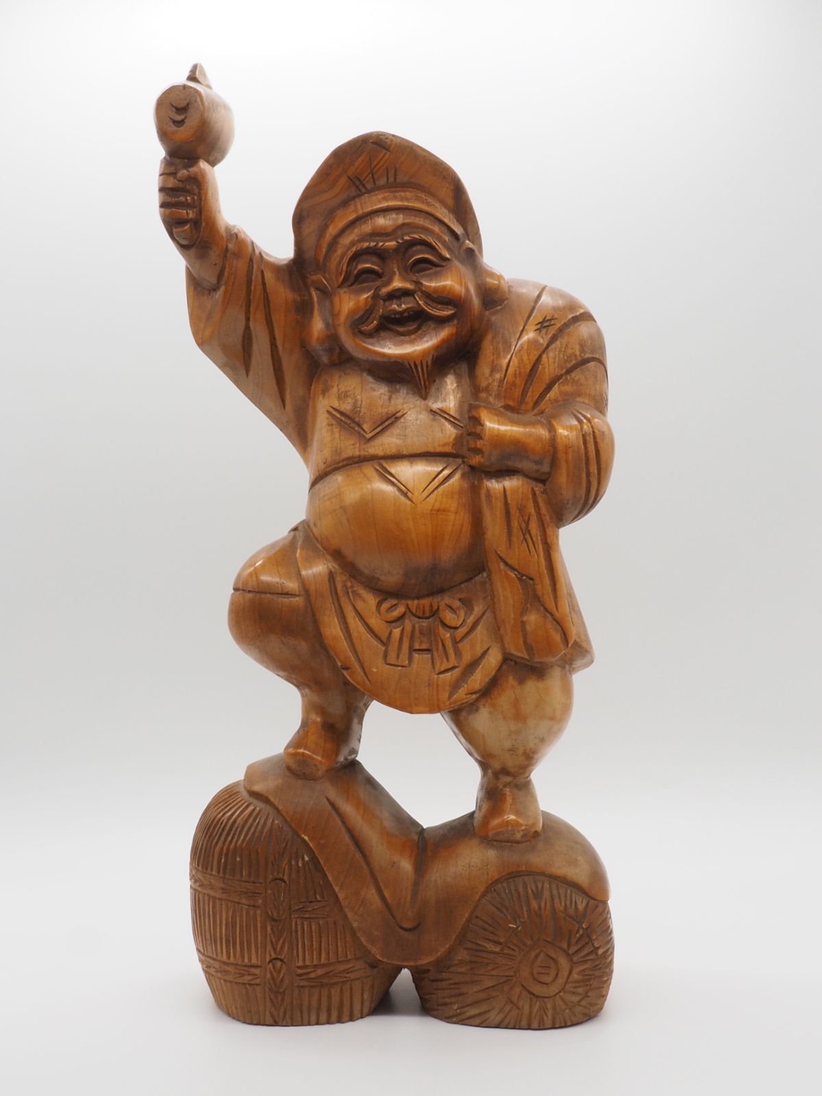 木彫り工芸品 七福神 大黒様
