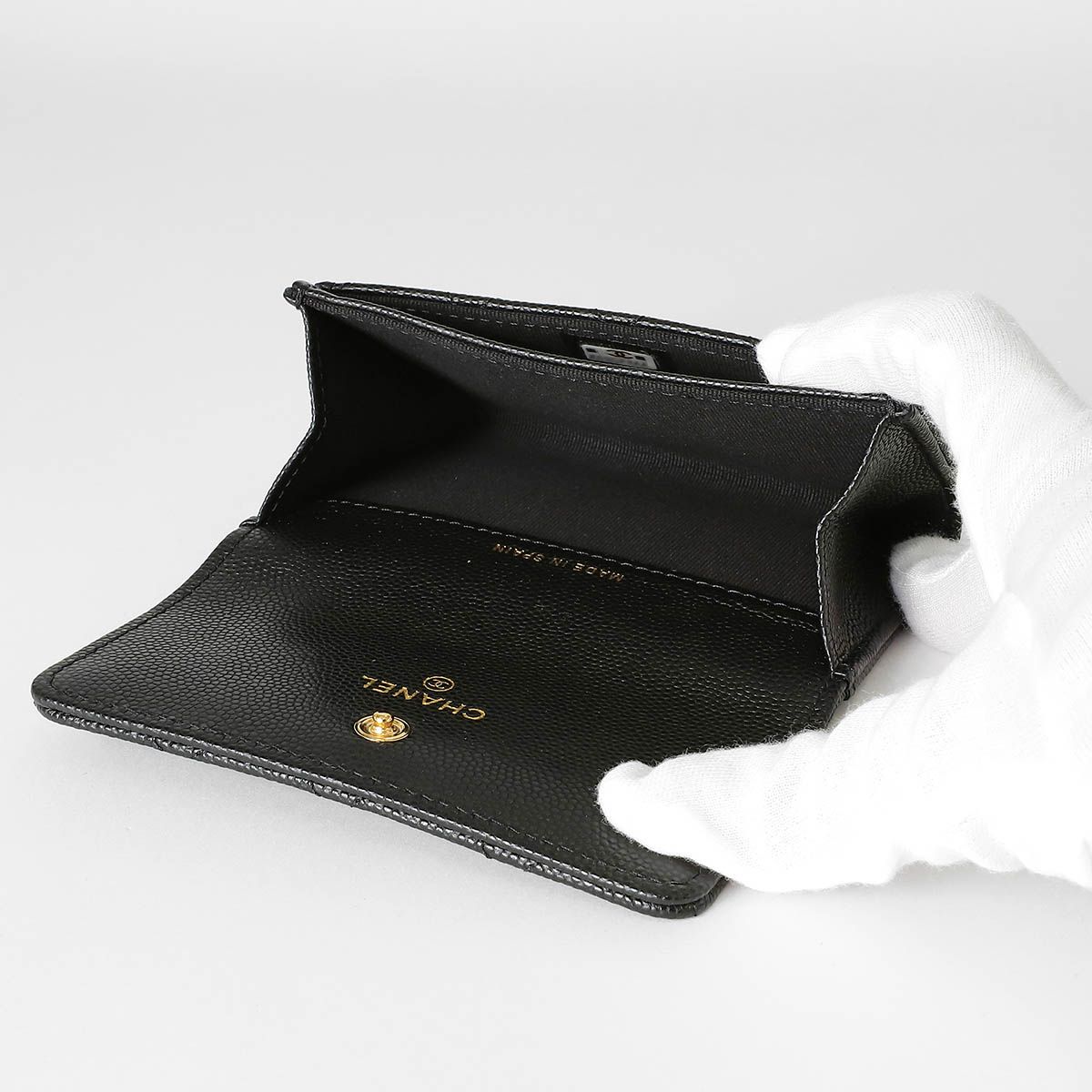 新品 シャネル CHANEL カードケース フラグメントケース ブラック