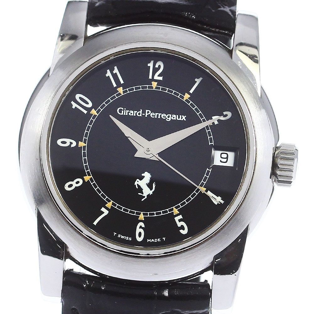 GIRARD PERREGAUX メンズ 腕時計 自動巻き デイト SS レザー