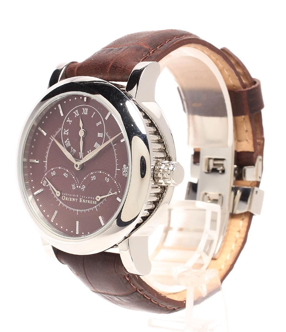 オリエントエクスプレス OP-8001 ジャンピングセコンド デュアルタイム オリエント エクスプレス 腕時計 デュアルタイム 自動巻き OP-8001