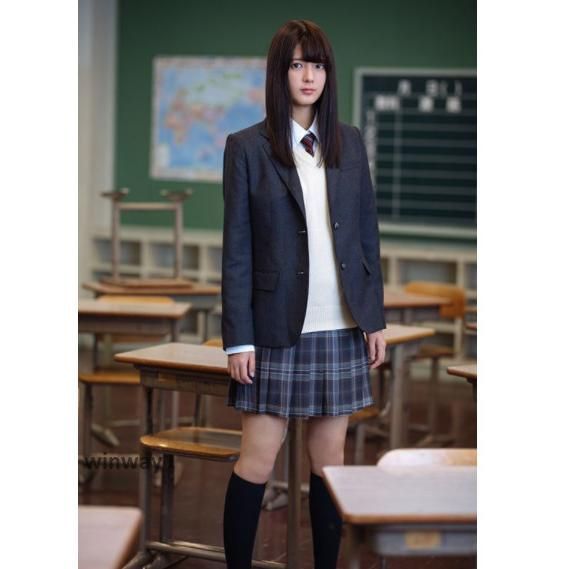 高校制服 未使用品タグ付き 紺ジャケット＆ひだスカートの通販