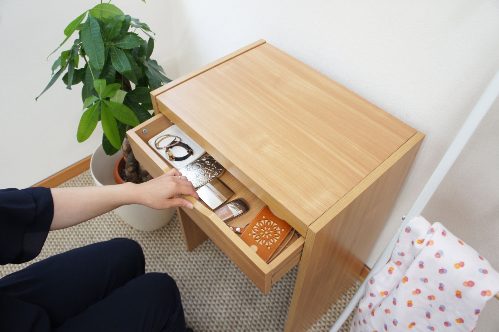 AFC1009379 ドレッサー スツール付 鏡台 化粧台 ミラー 鏡 デスク