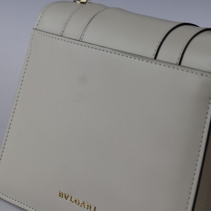 Riz様専用 BVLGARI ブルガリ ハンドバッグ レザー アイボリー
