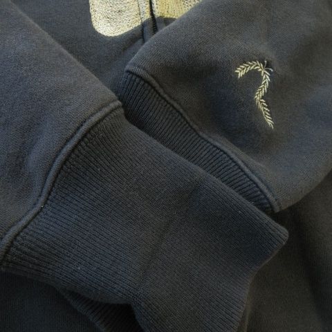 EVISU エヴィス　長袖ジップアップパーカ　ネイビー　裏起毛　 サイズ40 EVISU エヴィス 長袖ジップアップパーカ ネイビー 裏起毛 サイズ40