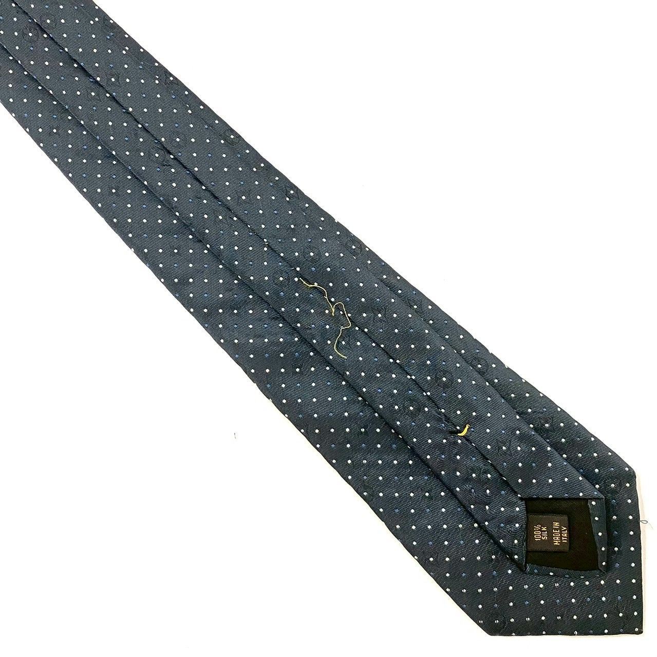 Louis Vuitton ドット柄 ネクタイ グレー 新品】ルイヴィトン LOUIS