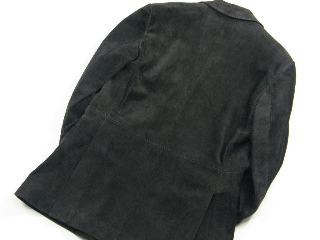 ブリオーニ　Brioni カーフレザー　スエード　テーラードジャケット 50. Brioni（ブリオーニ）テーラードジャケット グレー サイズ:50(XL