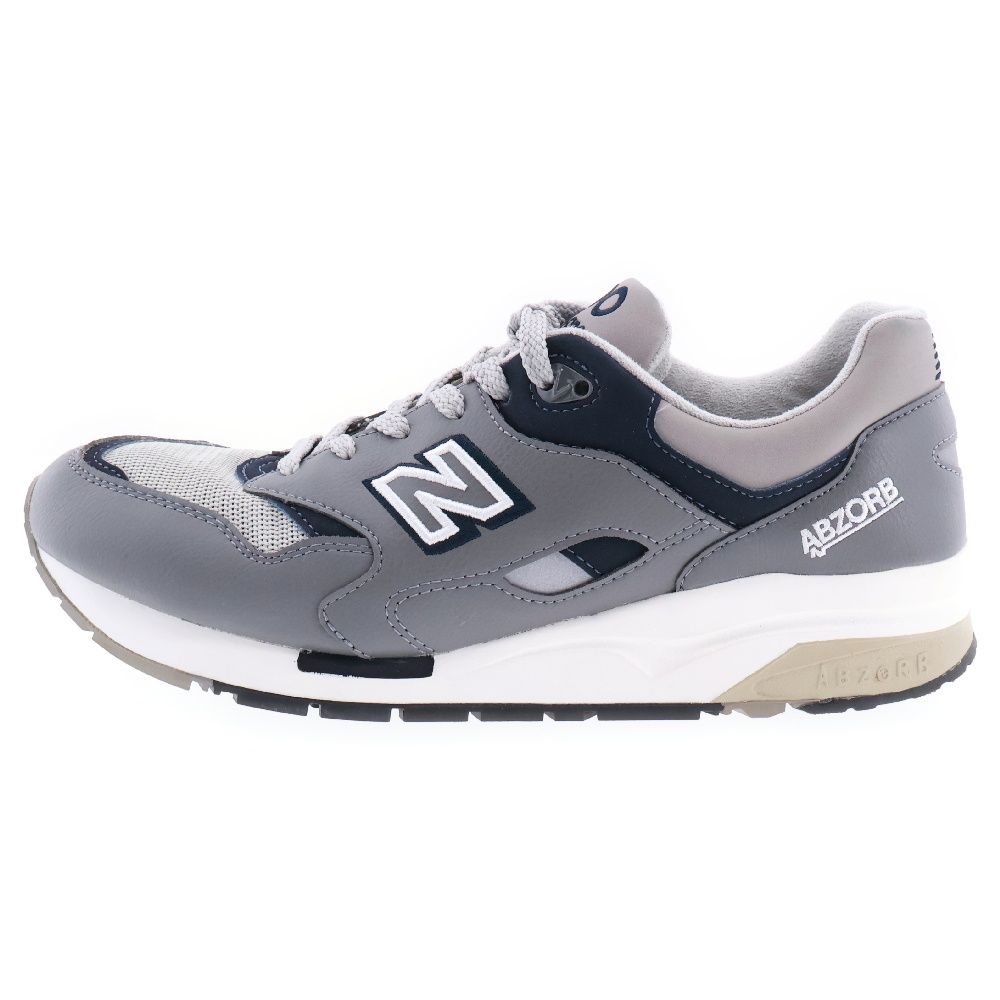 New Balance (ニューバランス) 1600LG レザー ローカットスニーカー CM1600LG グレー US9.5/27.5cm