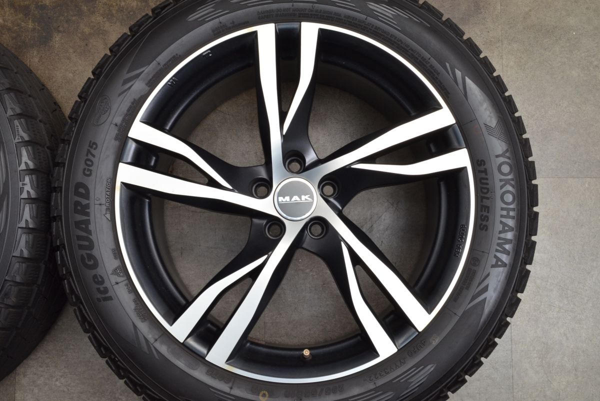 程度良好品 MAK ストックホルム 19in 8J 42.5 PCD108 ヨコハマ アイスガード G075 235 55R19 イヴォーク Eペイス XC60 XC90 設計 FFCRYSTALESIA_COM
