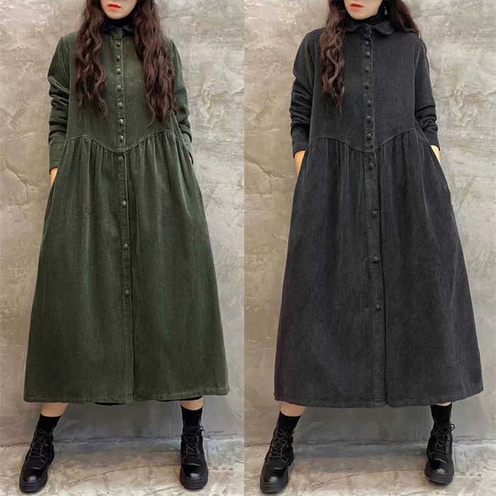 専用★新品　マドモアゼルノンノン　コーデュロイピンタックロングワンピース 専用☆新品✩コーデュロイロングワンピース 新品 マドモアゼルノンノン