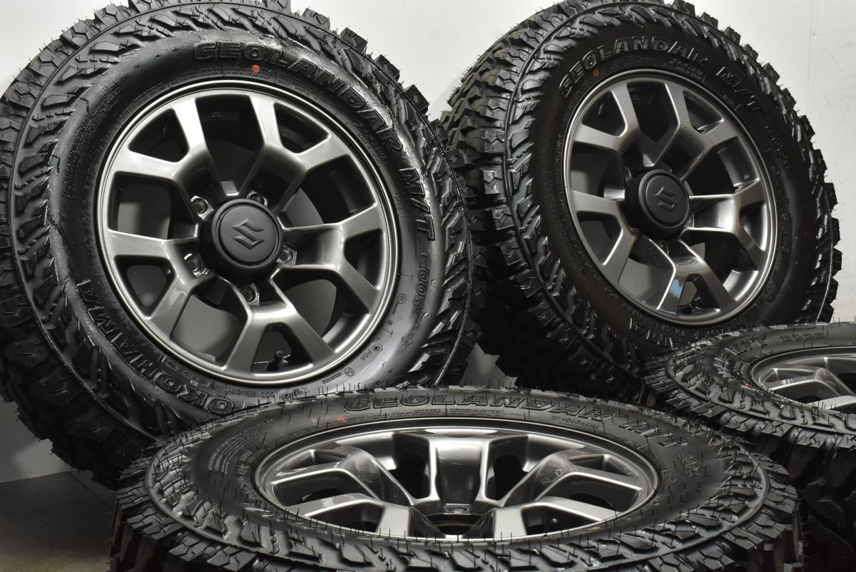 【24年製】ジオランダー 215/75 R15 M/T JB74 純正ホイール JB74ジムニーシエラ にジオランダーA/T G015 215/75R15 装着