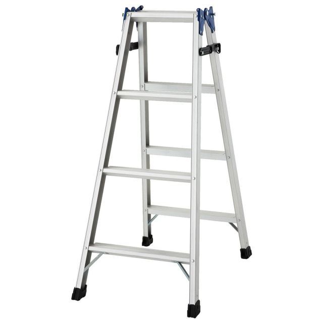 長谷川工業 Hasegawa はしご兼用ステップ幅広脚立 RH2.0-12 1.1m 脚立 アルミ 踏台 4段 はしご