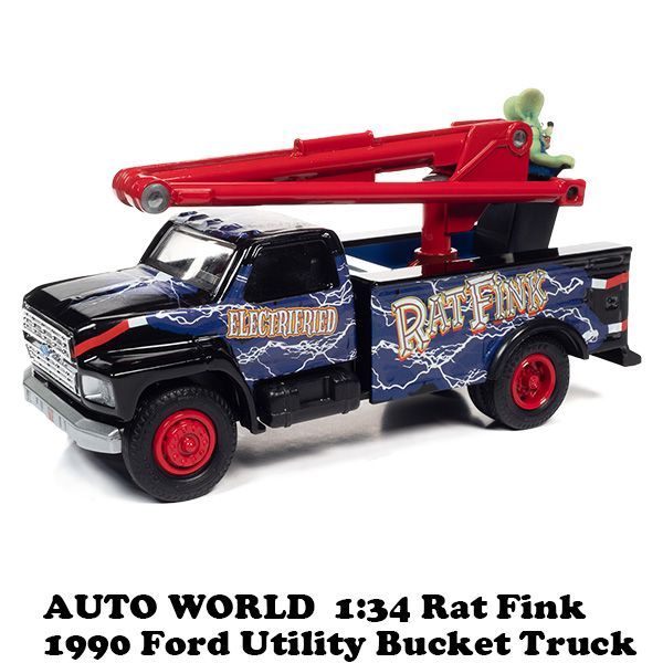 1:34 Rat Fink 1990 Ford Utility Bucket Truck ラットフィンク