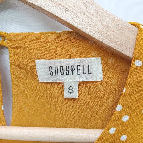 ◇ ⊂ GHOSPELL ゴスペル 水玉模様 長袖 ブラウス サイズS