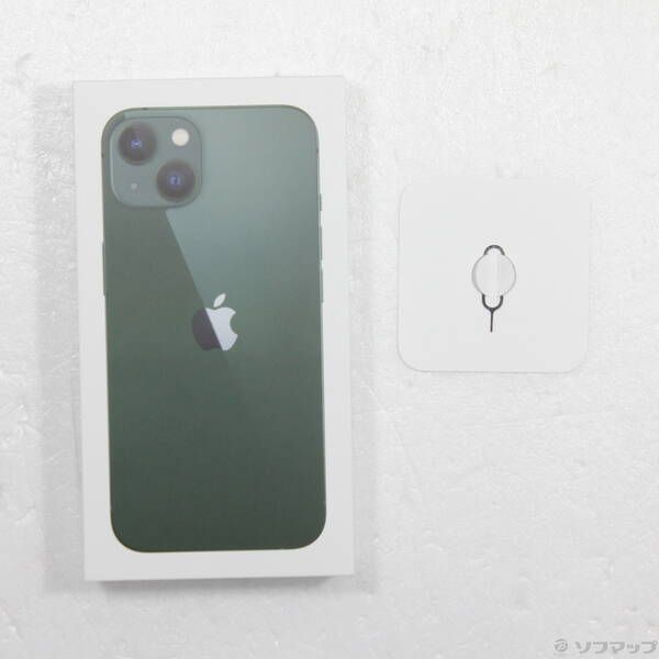 中古品〕 iPhone13 128GB グリーン MNGG3J／A SIMフリー【368