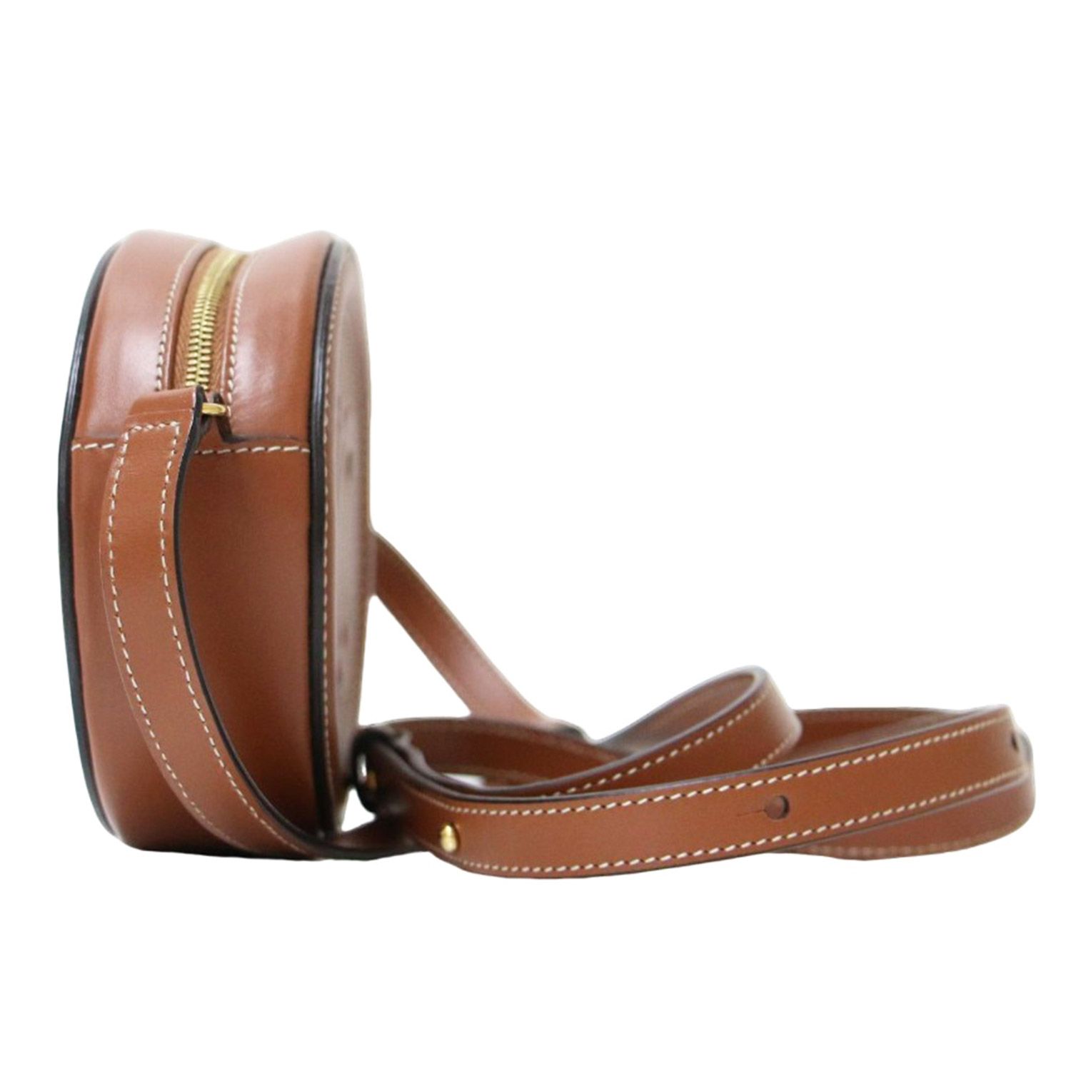 美品 CELINE セリーヌ オーバルパース キュイル トリオンフ