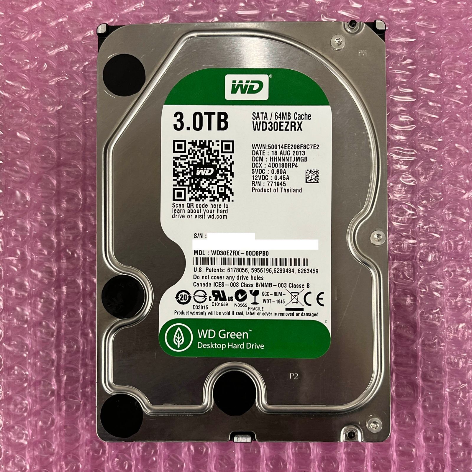 Western Digital 3.5インチ内蔵型HDD 3.0TB×2セット HDD 3.5インチ】Western WD Green 3.0TB 内蔵型ハードディスクドライブ